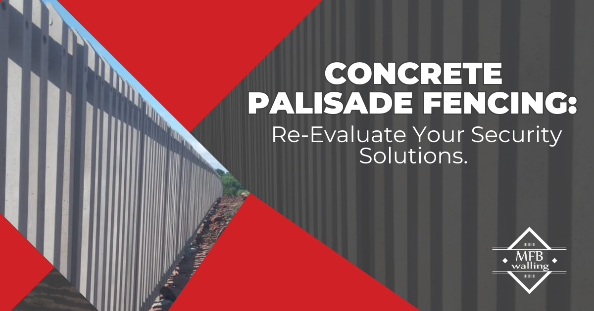 MFB Walling Concrete Palisade Fencing