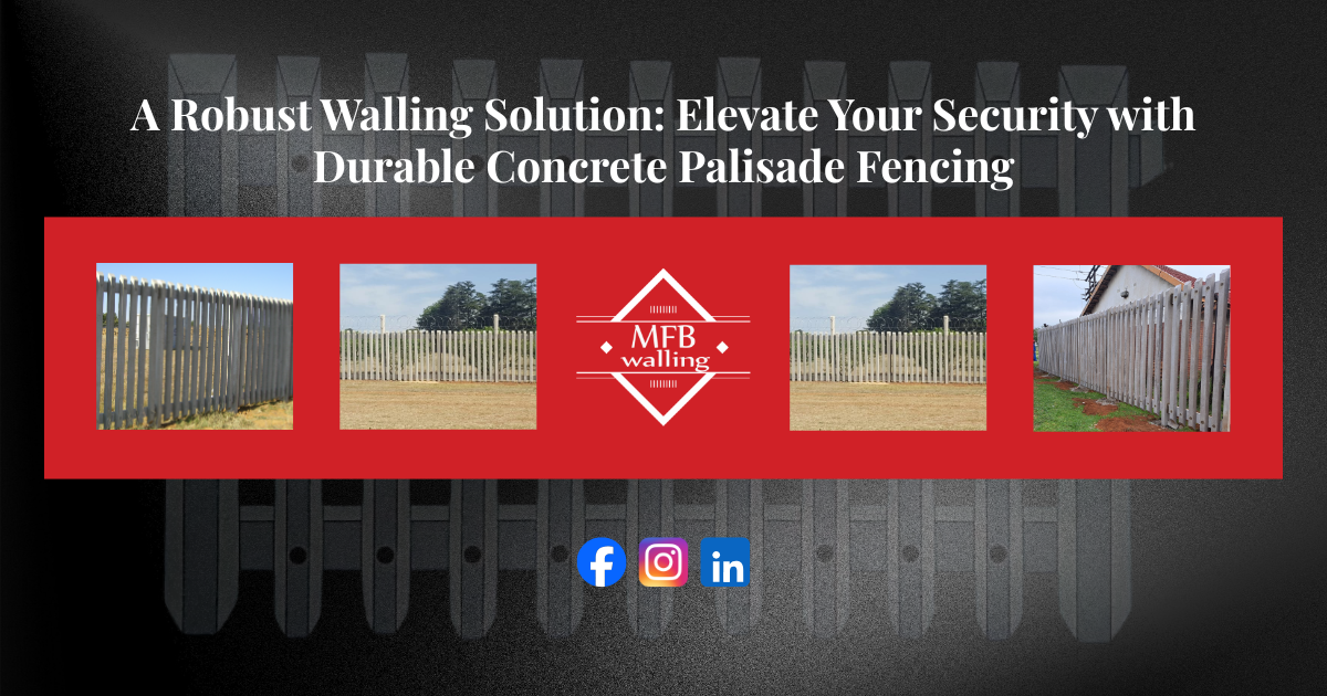 Concrete Palisade Fencing